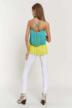 Load image into Gallery viewer, Fringe Overlay Cross Straps Party Cami Top
