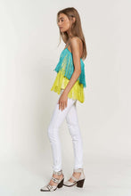 Load image into Gallery viewer, Fringe Overlay Cross Straps Party Cami Top
